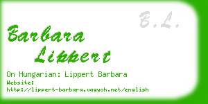 barbara lippert business card